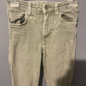 Zara Sage Green Buttoned Denim